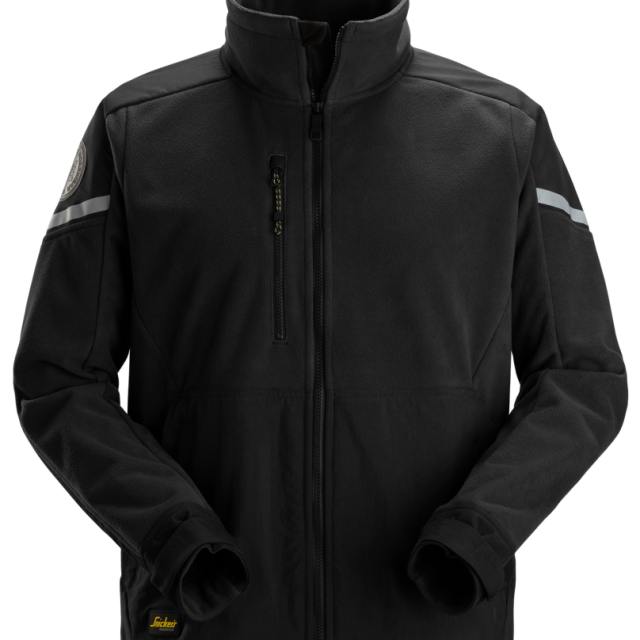 FLEECEJACKA SNICKERS WORKWEAR WINDBLOCKER SVART, STL XXL