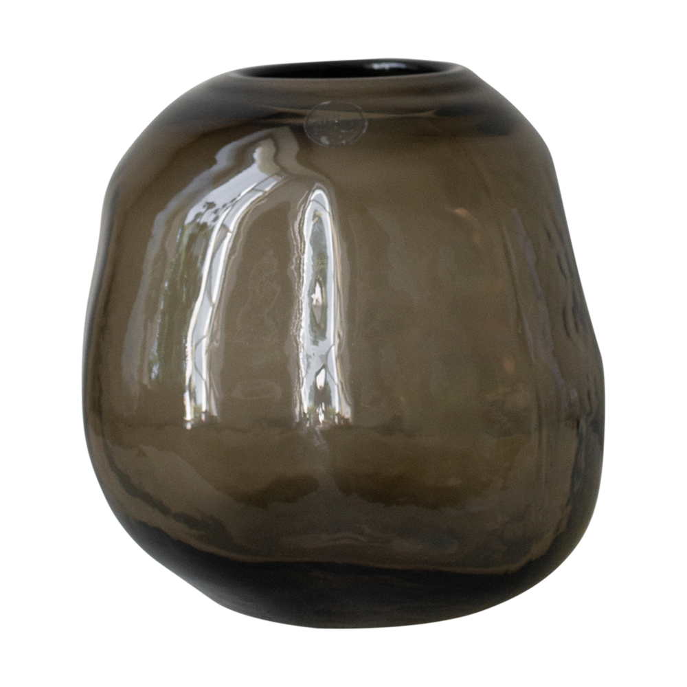 Pebble vas brun, Liten Ø20 cm