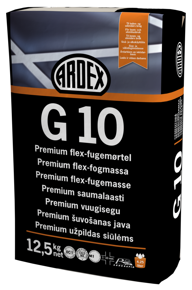 KAKEL/KLINKERFOG G10 ANTRA12,5 ANTRACIT 1-10MM 12,5KG ARDEX