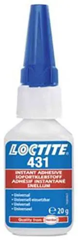 Loctite 431 Cyanoakrylatlim 20 g, snabblim
