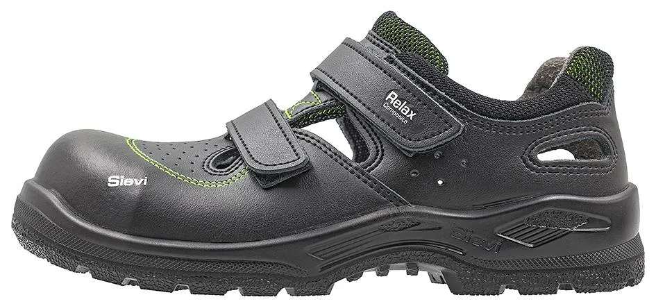 Sievi Relax CT XL ESD S1PL Skyddssandal Svart, Storlek 47 47