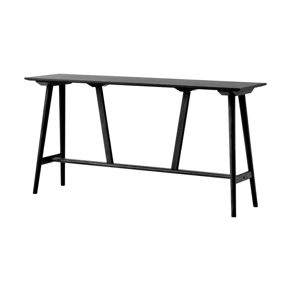 In Between SK25 Counter Table barbord 190x50x95 cm, Svartlackad ek