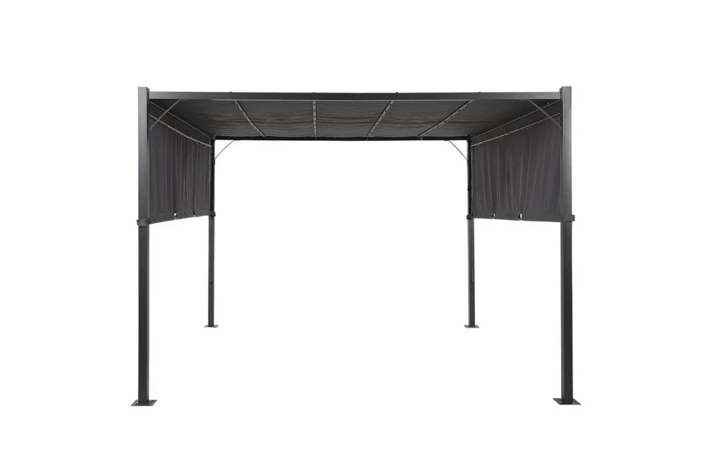 Trädgårdspergola Parga Grå/svart