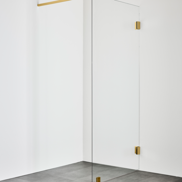 DUSCHVÄGG HAFA INFINITY 80 MÄSSING