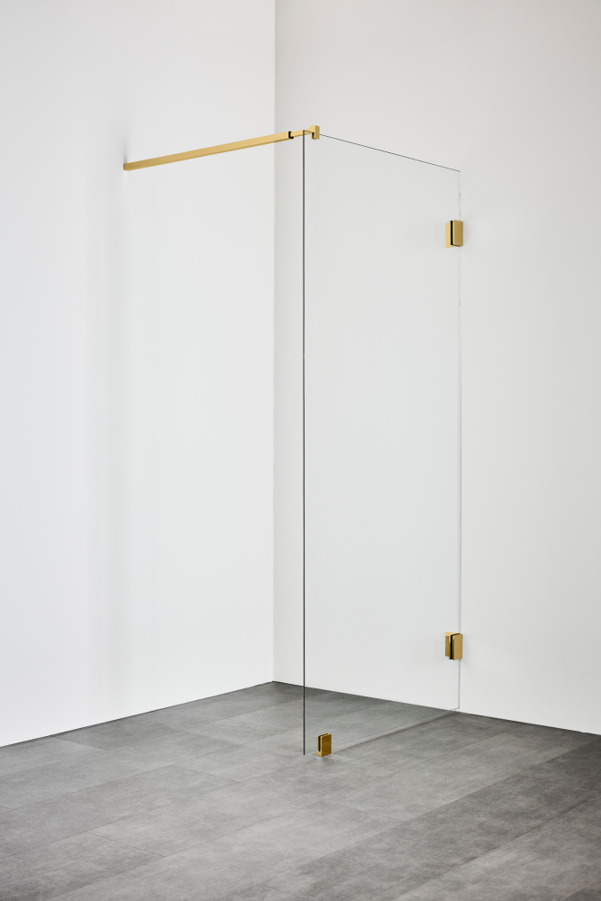 DUSCHVÄGG HAFA INFINITY 80 MÄSSING