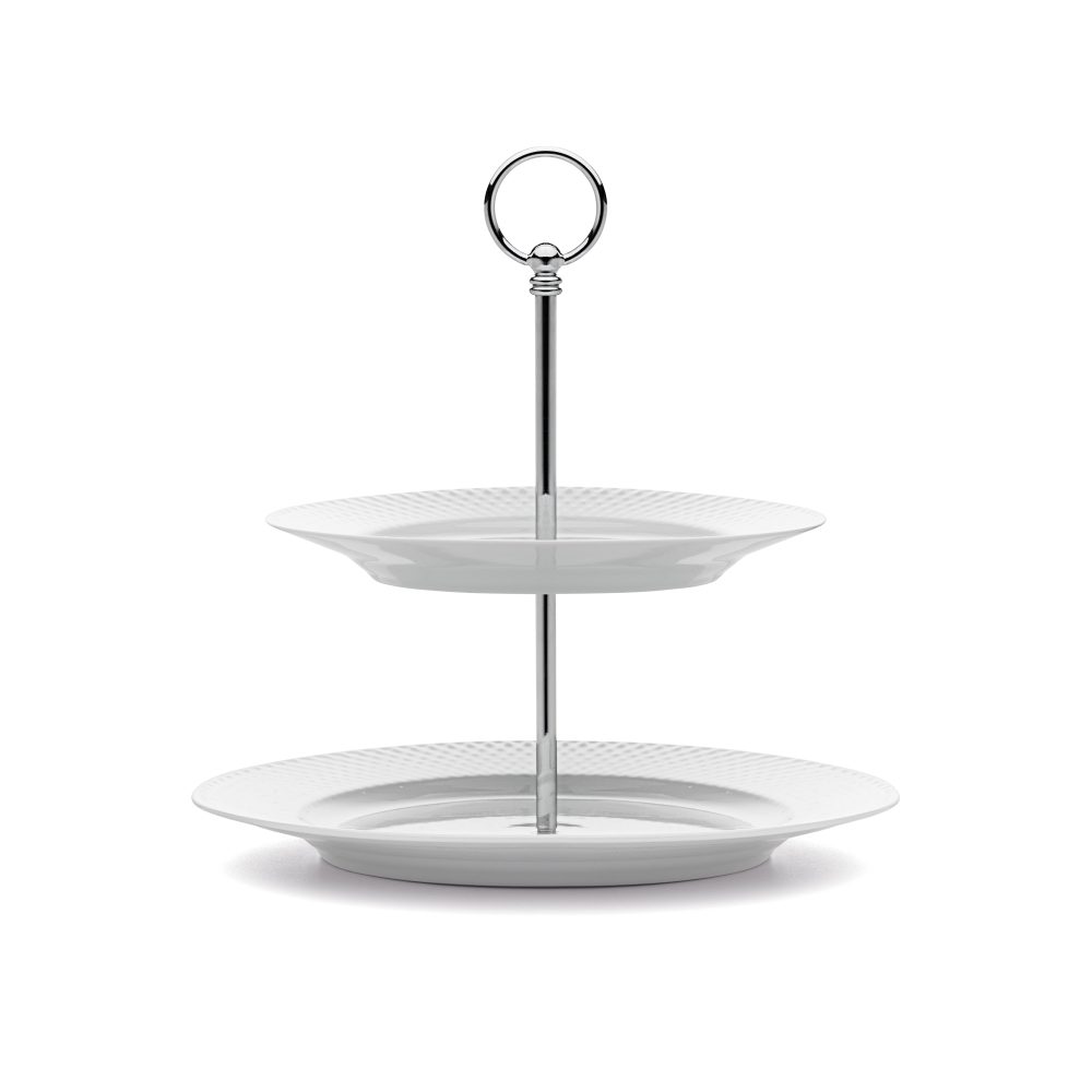 Rhombe kakfat Ø 27 cm, vit