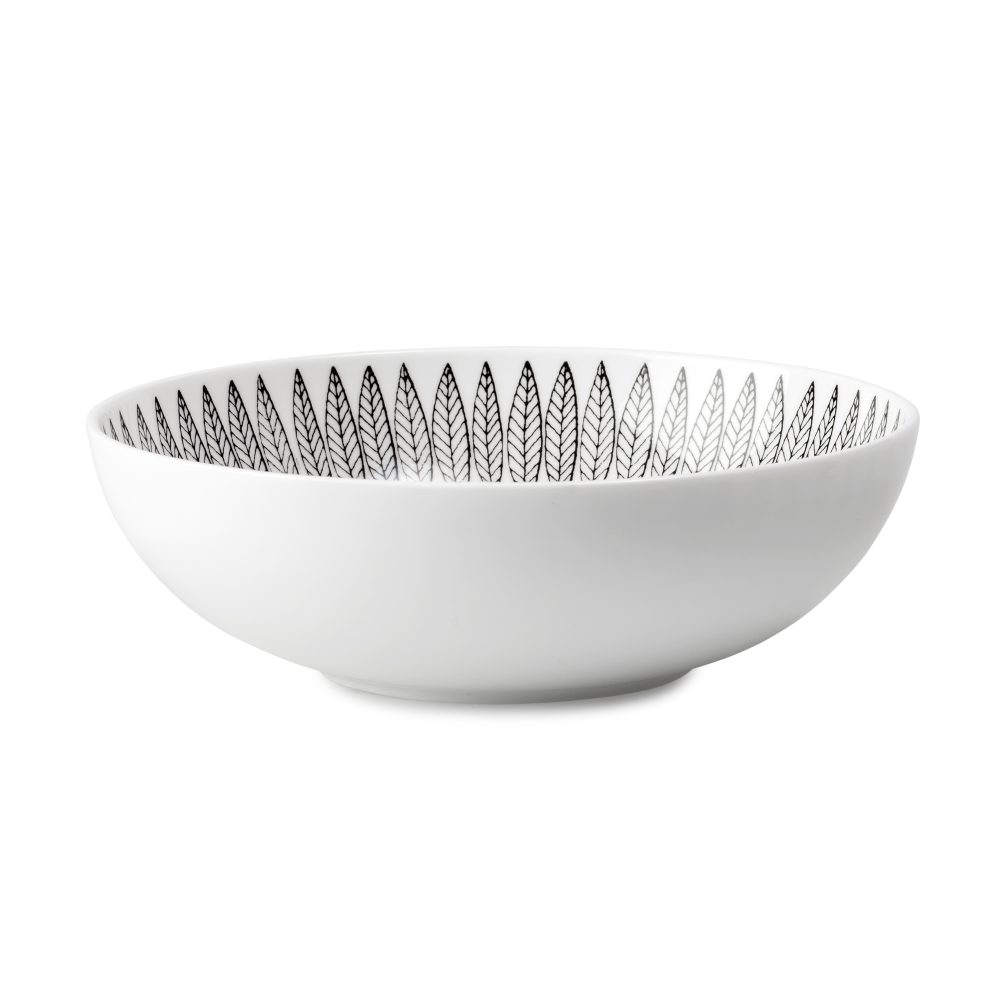 Svart Salix skål 17 cm, svart