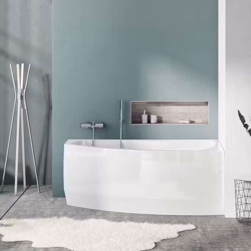 Bubbelbadkar Swebad Västervik 170 cm Vänster Design