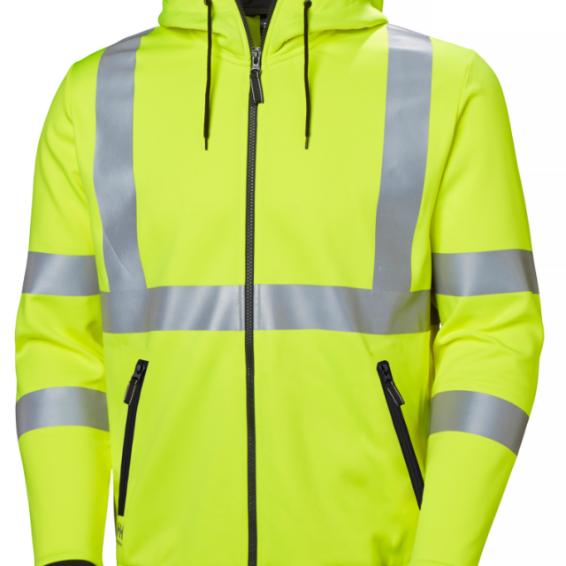 LUVTRÖJA HELLY HANSEN MED DRAGKEDJA ADD VIS, VARSELGUL L KL3