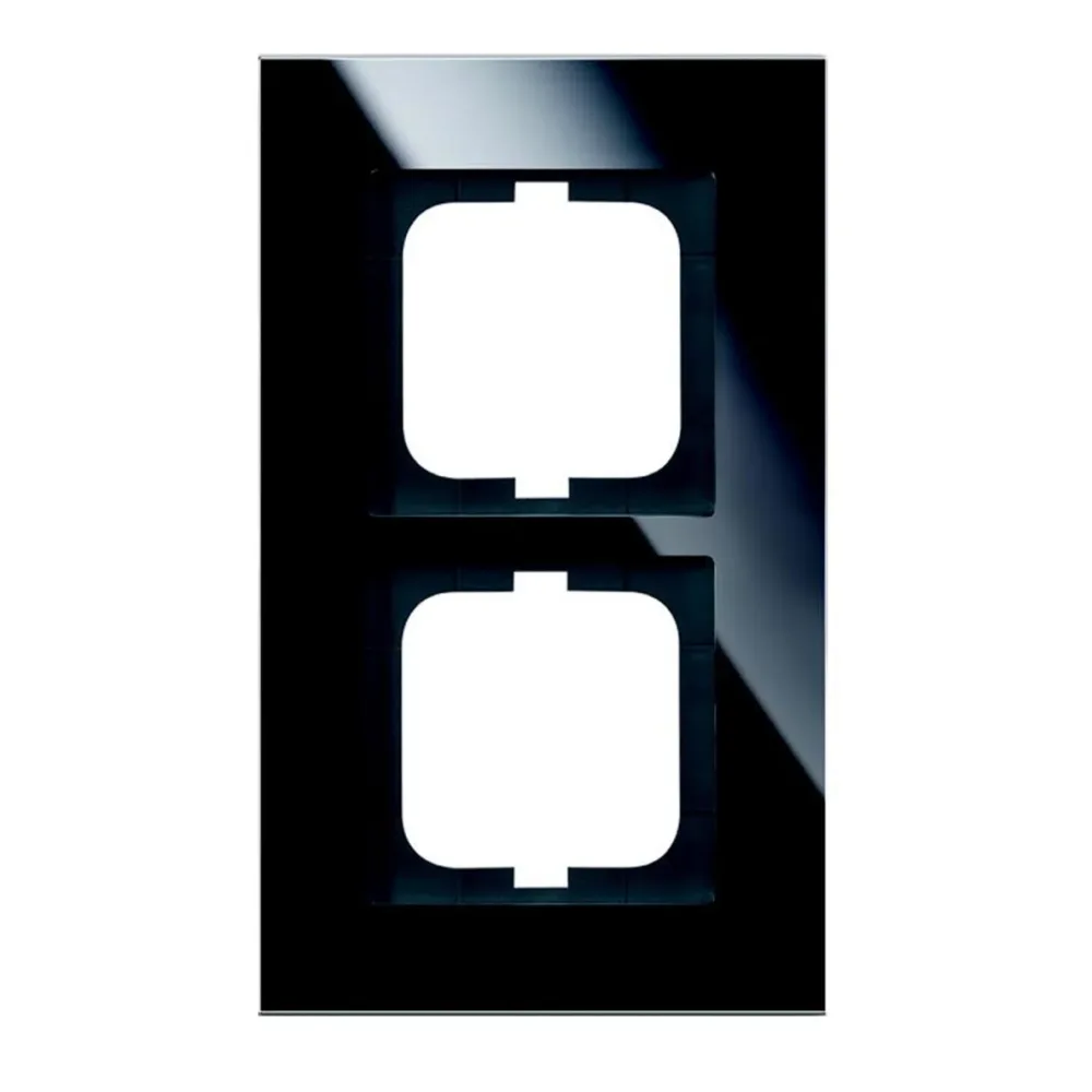 ABB 1723-825 Kombinationsram svart glas 3-fack - Bild 2