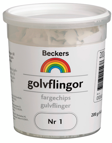 GOLVFLINGOR 8 SVART 0,2KG