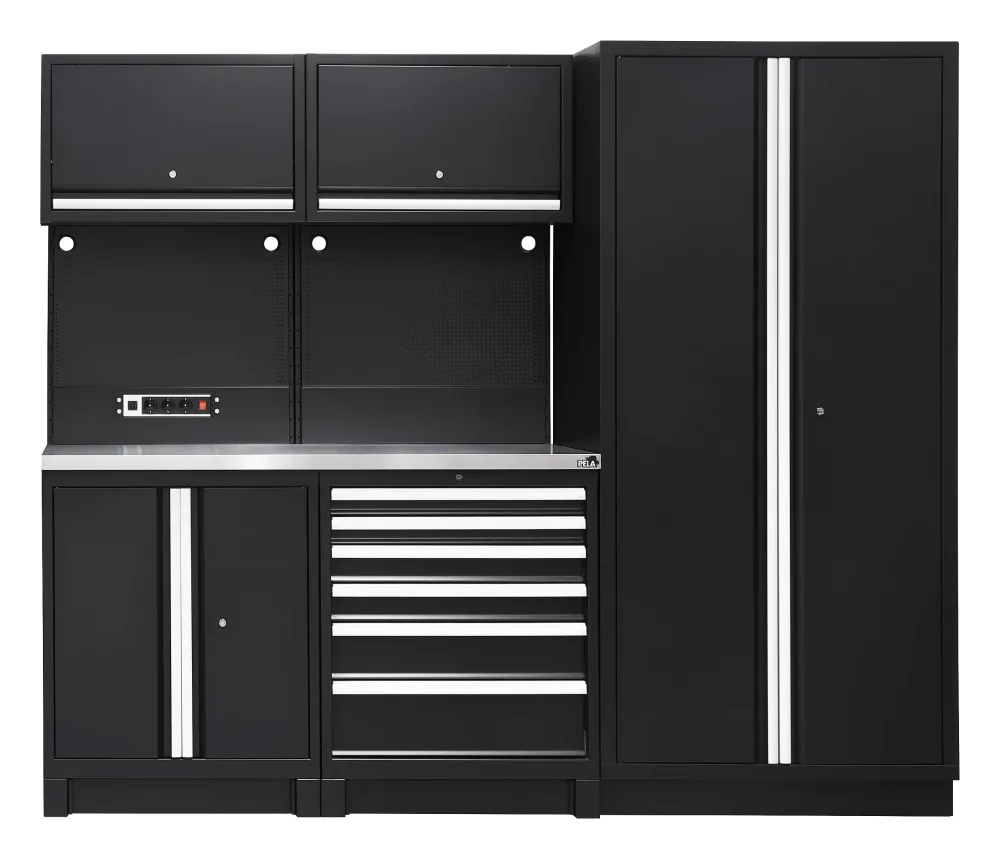 PELA 513302 Verkstadsinredning 2355x573x2000 mm, svart