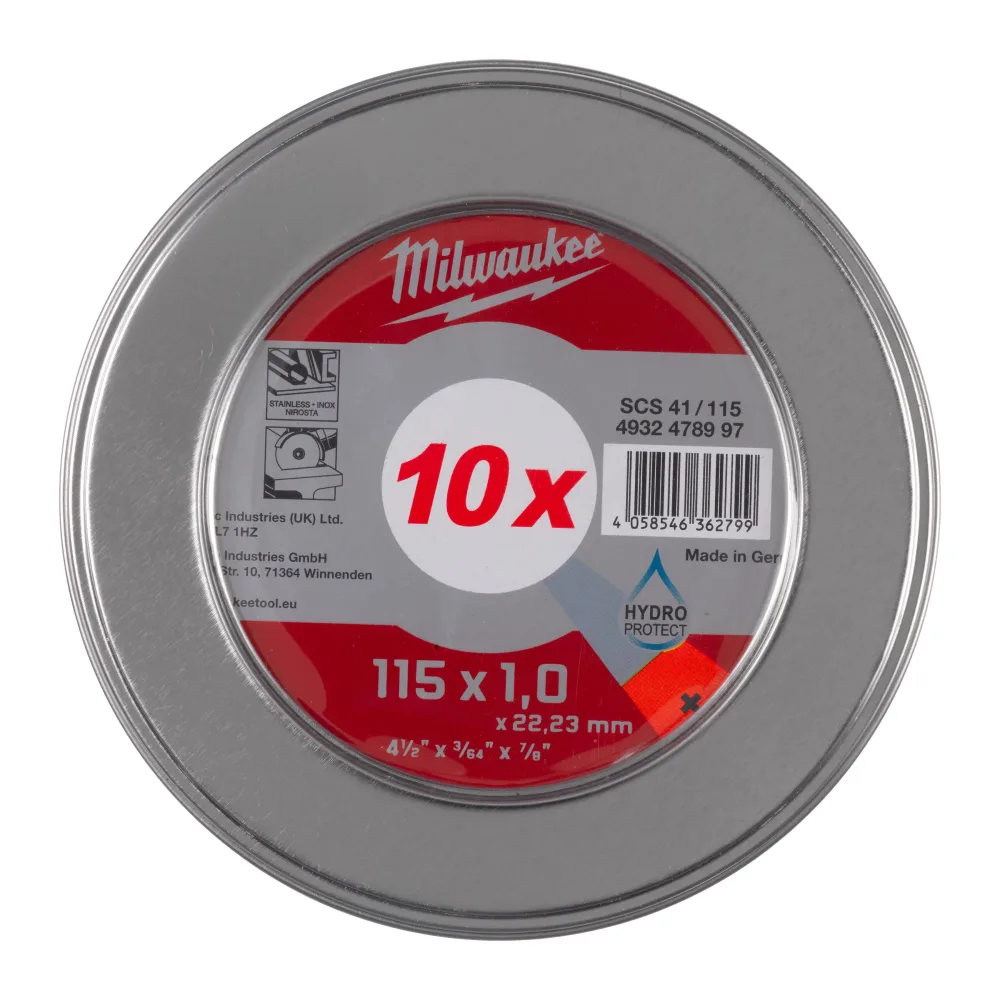 Milwaukee 4932478998 Kapskiva 10-pack 125 x 1.0 mm