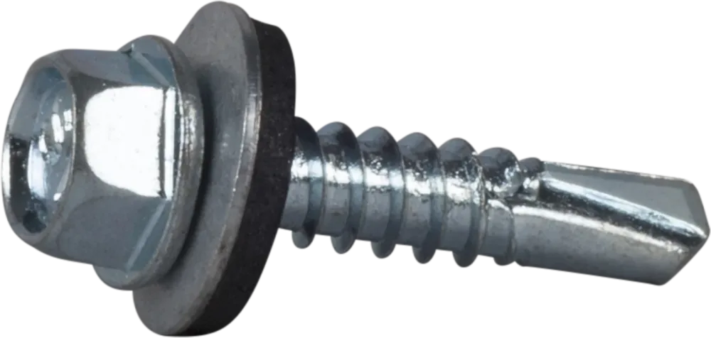 ESSVE 63531 Plåtskruv sexkantshuvud, FZB, med bricka 5,5 x 75 mm, 100-pack - Bild 2
