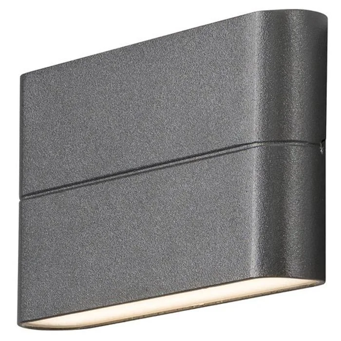 Konstsmide Chieri Väggarmatur 2x6W, LED, antracit