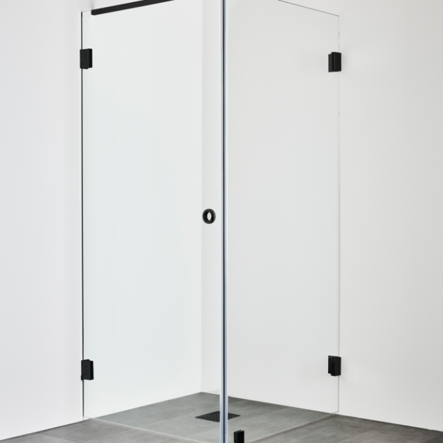 DUSCHHÖRN HAFA INFINITY COMBI SVART 100X100