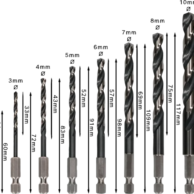Bosch 2608577139 Metallborsats 8 delar