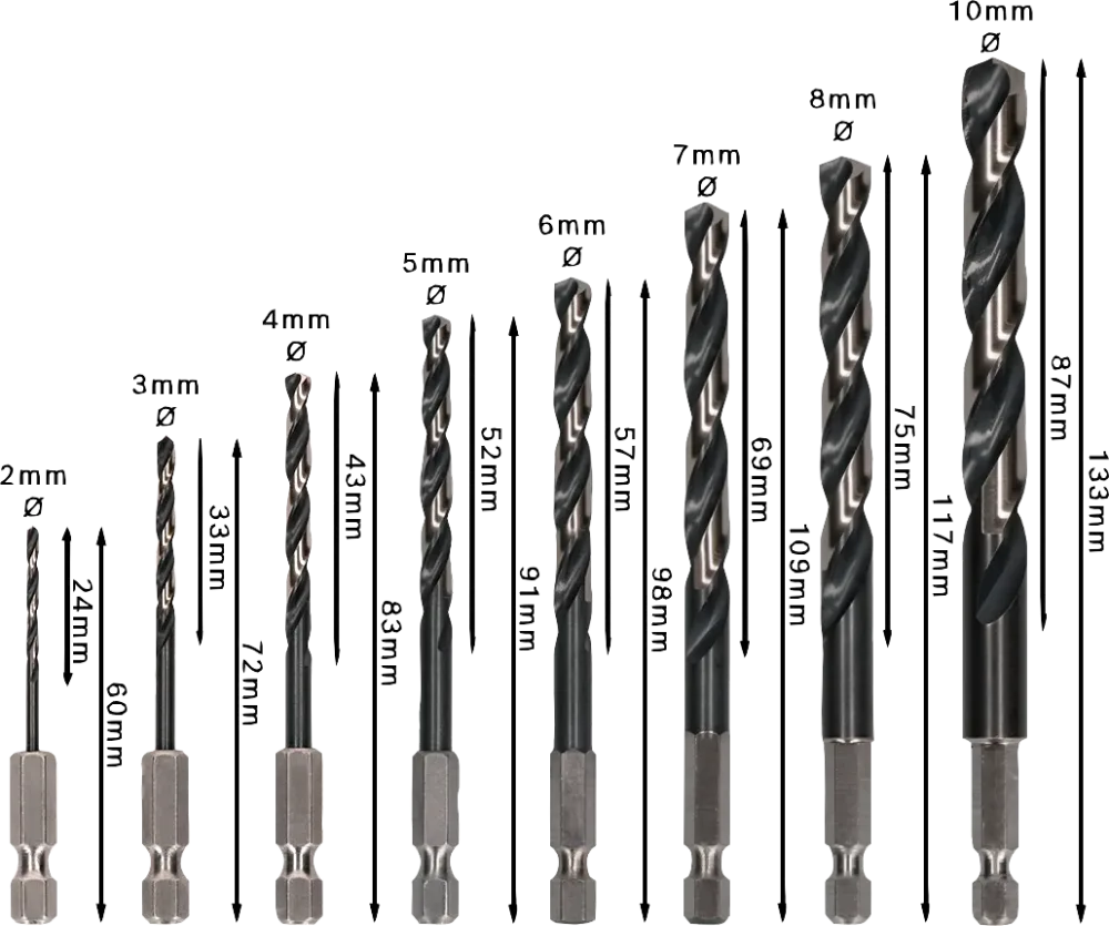 Bosch 2608577139 Metallborsats 8 delar