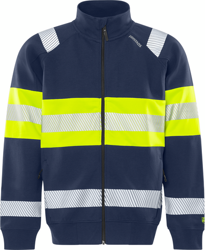 JACKA 7531 GKC SWEATSHIRT VARSEL KL 1 GUL/MARIN STL XS