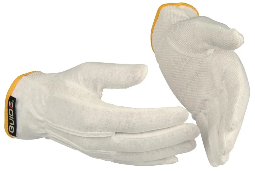 Guide Gloves 549 Handske bomull, tunn, PVC 6
