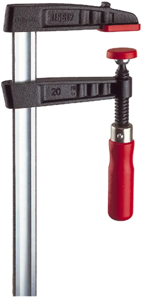 Bessey TG20 Skruvtving Kulledande tryckbrickor som skyddar Spännvidd 200 och djup 100 mm
