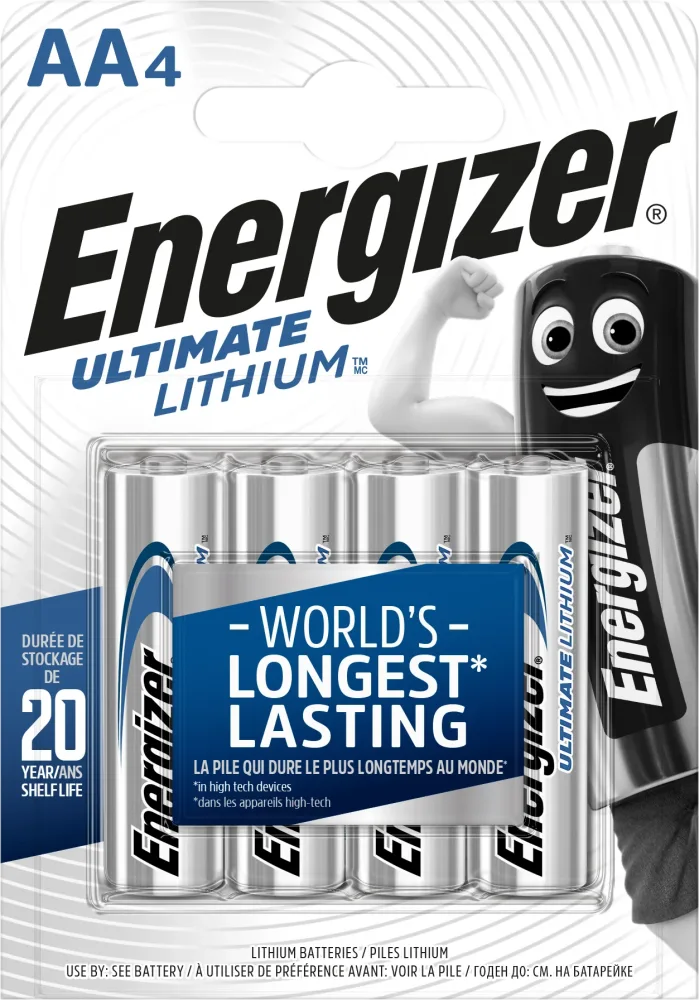 Energizer Ultimate Lithium Litiumbatteri AA, 1,5 V, 4-pack AA - Bild 2