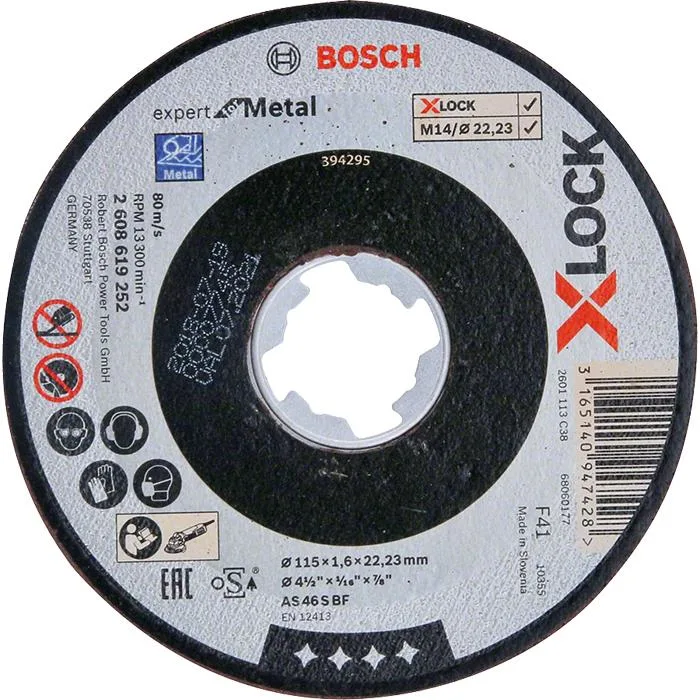 Bosch Expert for Metal Kapskiva med X-LOCK, rak sågning 115 × 2,5 × 22,23 mm