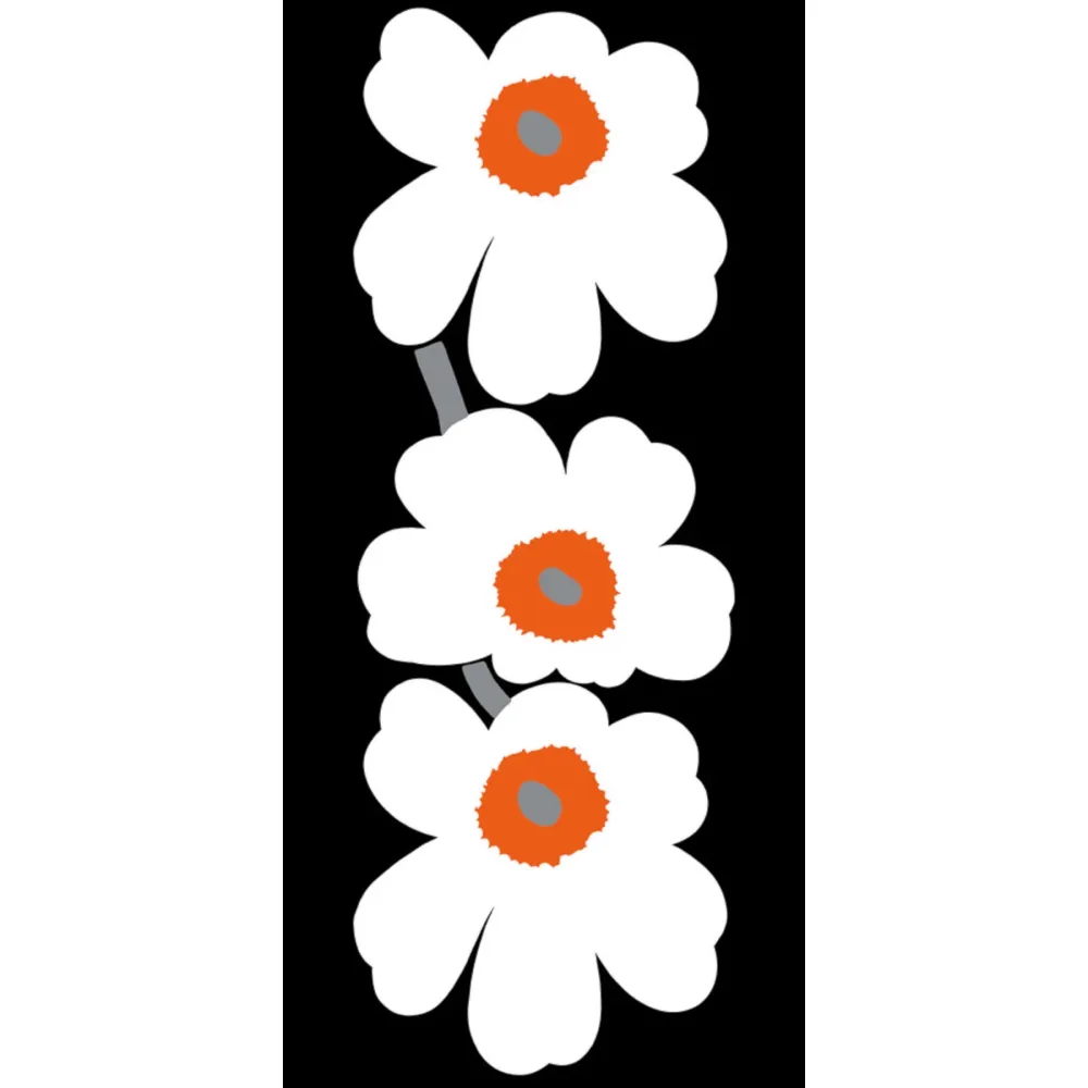 Marimekko 7 Unikko 3000x700mm, Vit Vit Väggbild - Midbec | Stuvbutiken - Bild 2