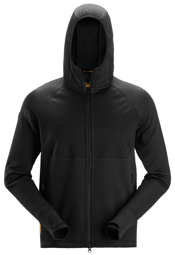 HOODIE SNICKERS WORKWEAR 8405 SVART M, HELZIP FW
