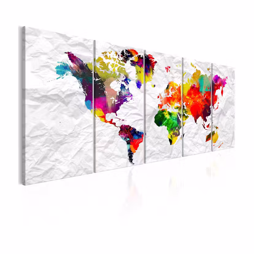 Tavla Arkiio World on Paper 225x90 cm