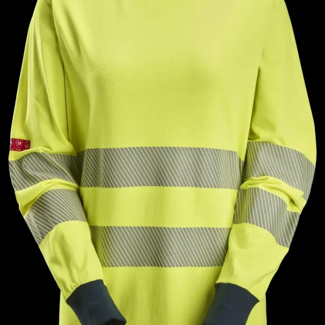 Snickers Workwear 2476-6695 T-shirt varsel, gul/marinblå XS