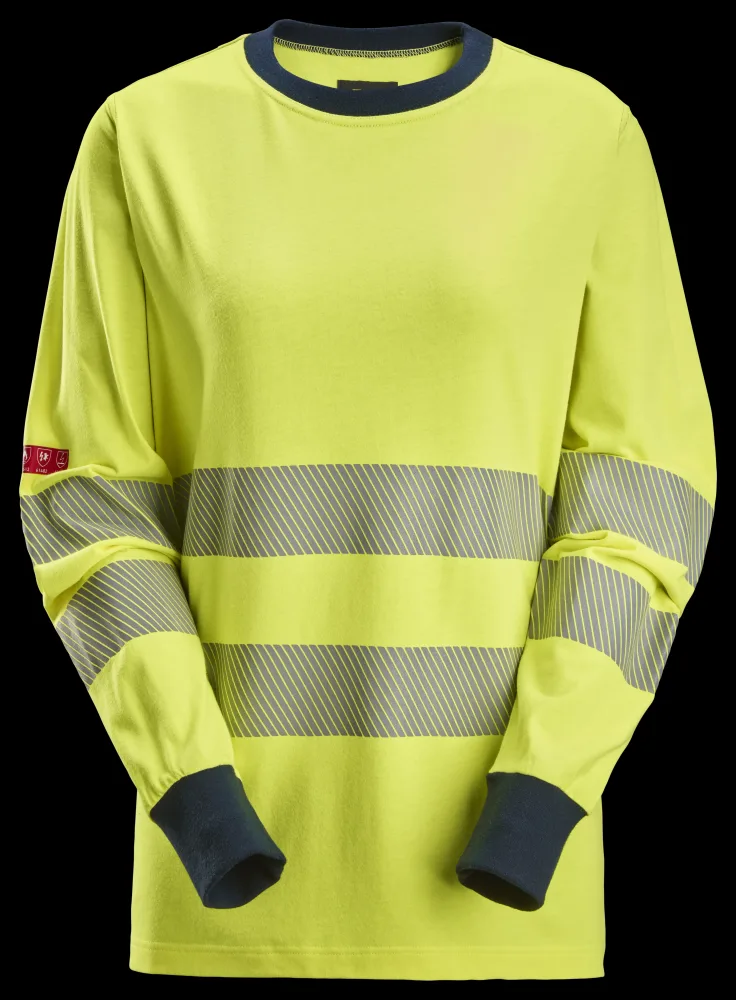 Snickers Workwear 2476-6695 T-shirt varsel, gul/marinblå XS