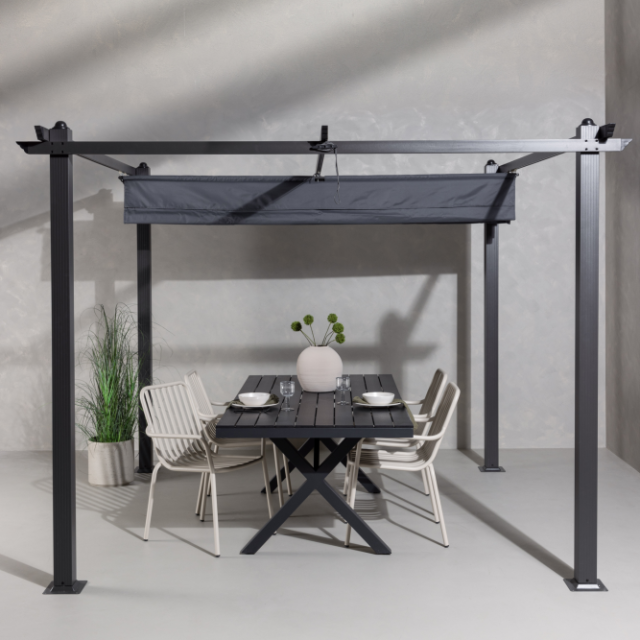 LEA CELLO PERGOLA/PAVILJO STÅL - GRÅ