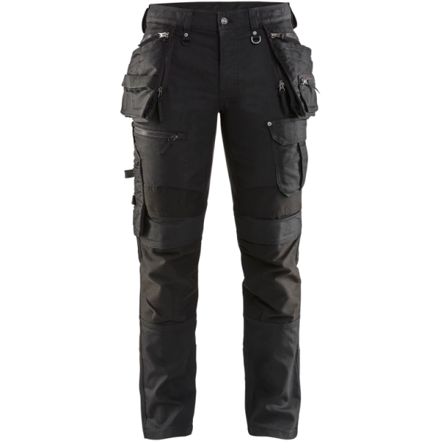 HANTVERKSBYXA STRETCH X1900 1990 1141 SVART/SVART C46