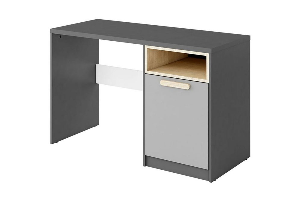 Bioley Skrivbord 120 cm med Förvaring Skåp + Hylla