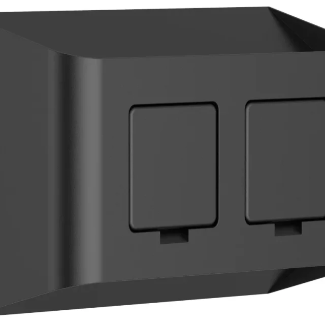 Aneta Lighting Sögne 71202-15 Vägglampa med uttag, 10 W, svart