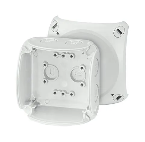 Hensel KF 0600 G Kopplingsdosa grå, IP66, glasfiber, utan plint 130x130x77 mm