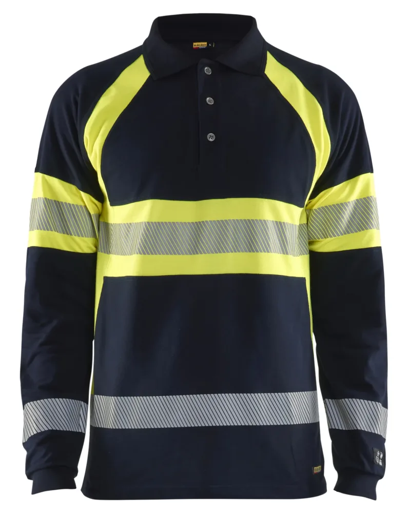 Blåkläder 3438174189334XL Piketröja varsel, marinblå/gul 4XL - Bild 2