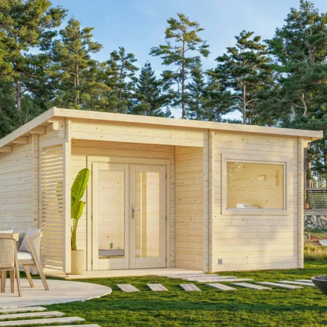 Palmako Sanna Bastu 15,4 m², Invändig 11,5 m², obehandlad