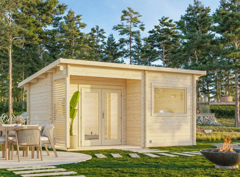 Palmako Sanna Bastu 15,4 m², Invändig 11,5 m², obehandlad