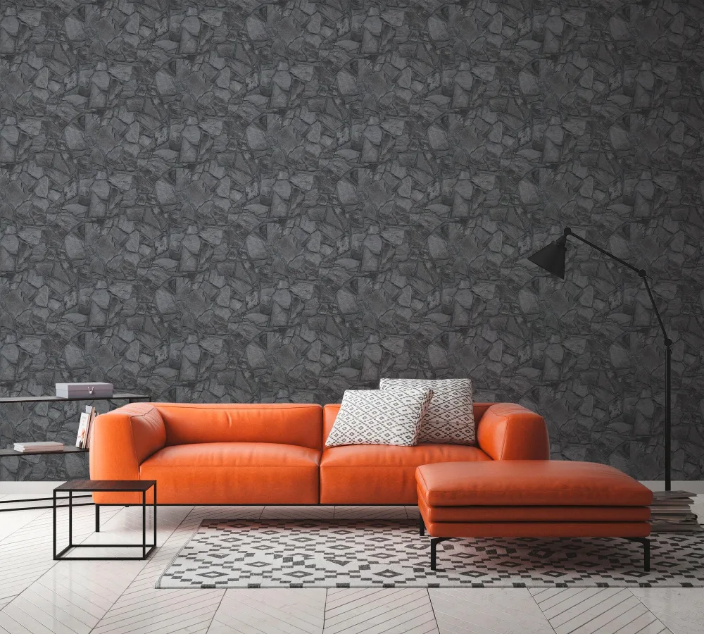 Living Walls Best of Wood´n Stone III T9367 Tapet grå