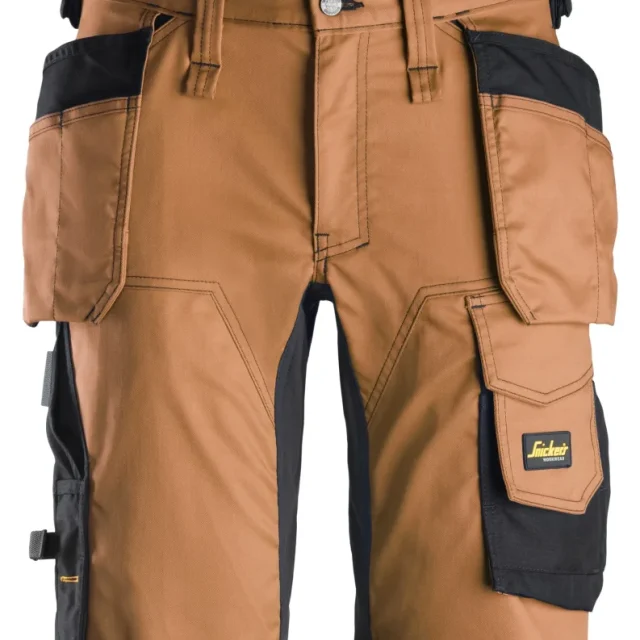 Snickers Workwear 6141 AllroundWork Arbetsshorts brun/svart 54