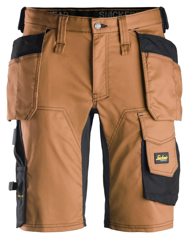 Snickers Workwear 6141 AllroundWork Arbetsshorts brun/svart 54