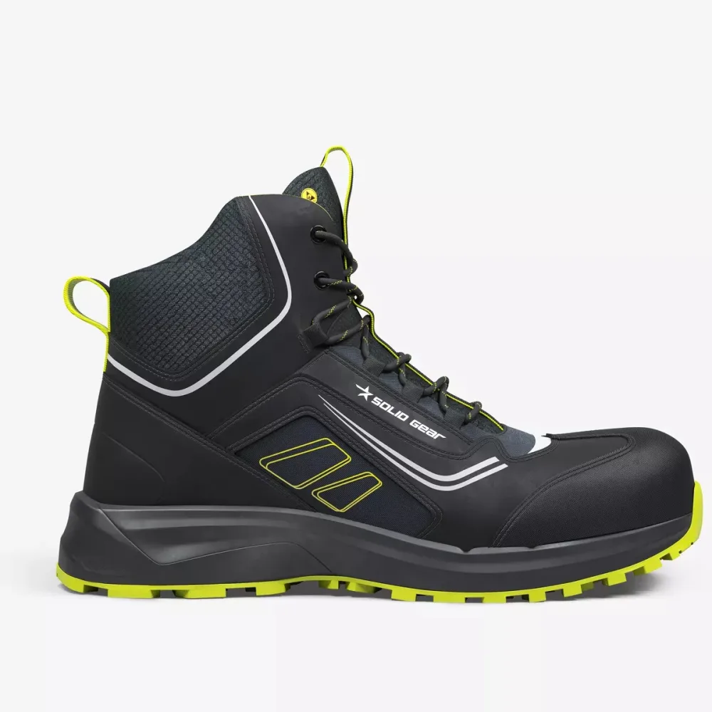 Solid Gear Adapt Mid Skyddskänga S3L, ESD, svart/gul 41