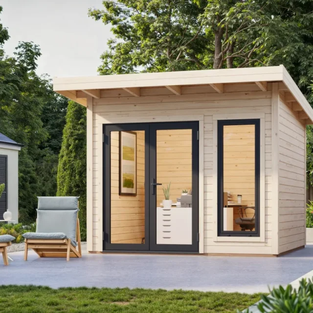 Palmako 121136 Stuga 8,4+7,9 m² Basaltgrå + antracit
