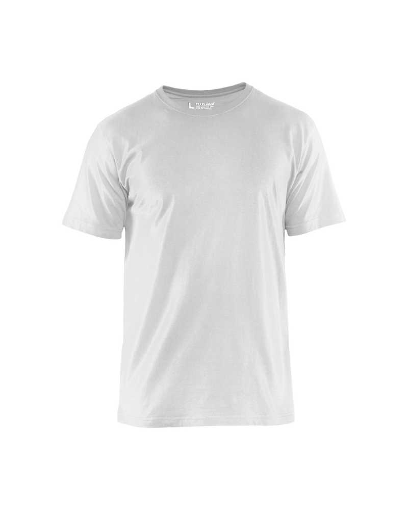 T-SHIRT BLÅKLÄDER 3525 1042 VIT 4XL