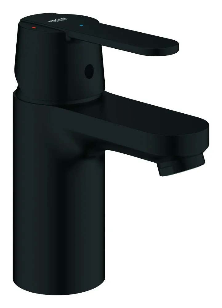 Grohe Get S Tvättställsblandare push open, mattsvart