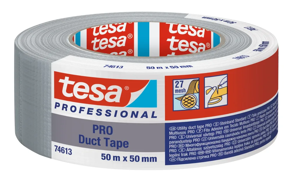 Tesa 74613-00003-01 Silvertejp grå