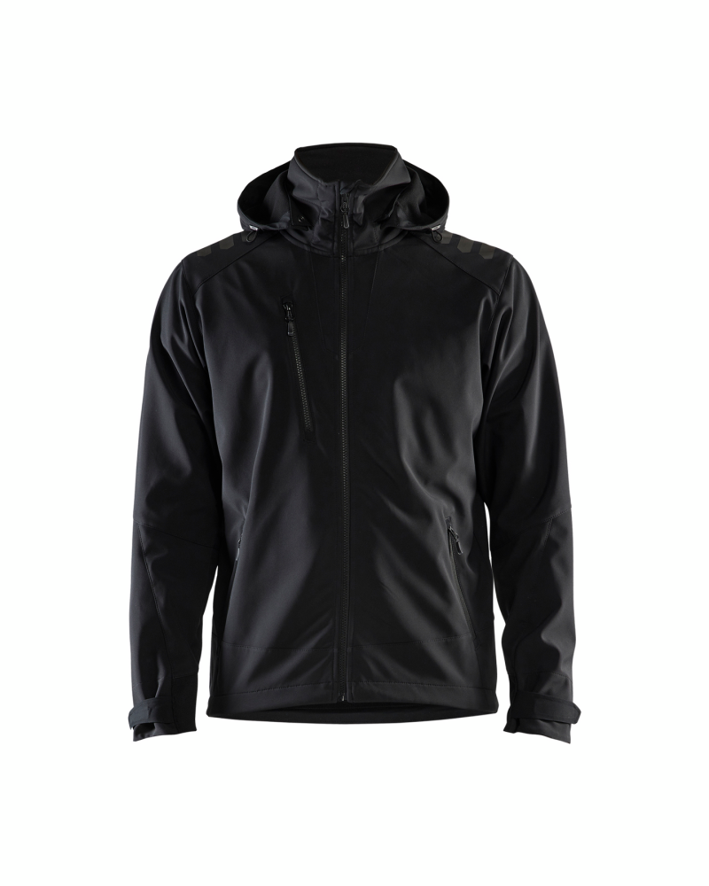 SOFTSHELLJACKA BLÅKLÄDER 4749 2513, SVART/SVART 6XL