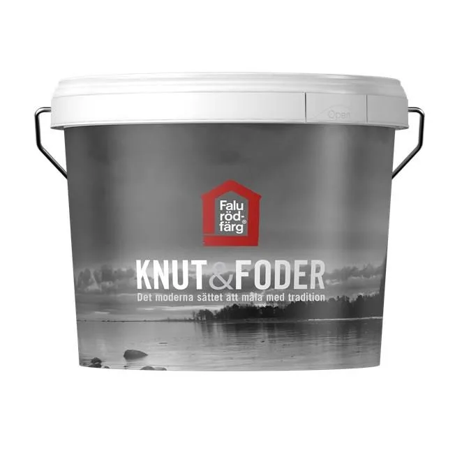 Falu Rödfärg Knut&Foder Fasadfärg helmatt Svart
